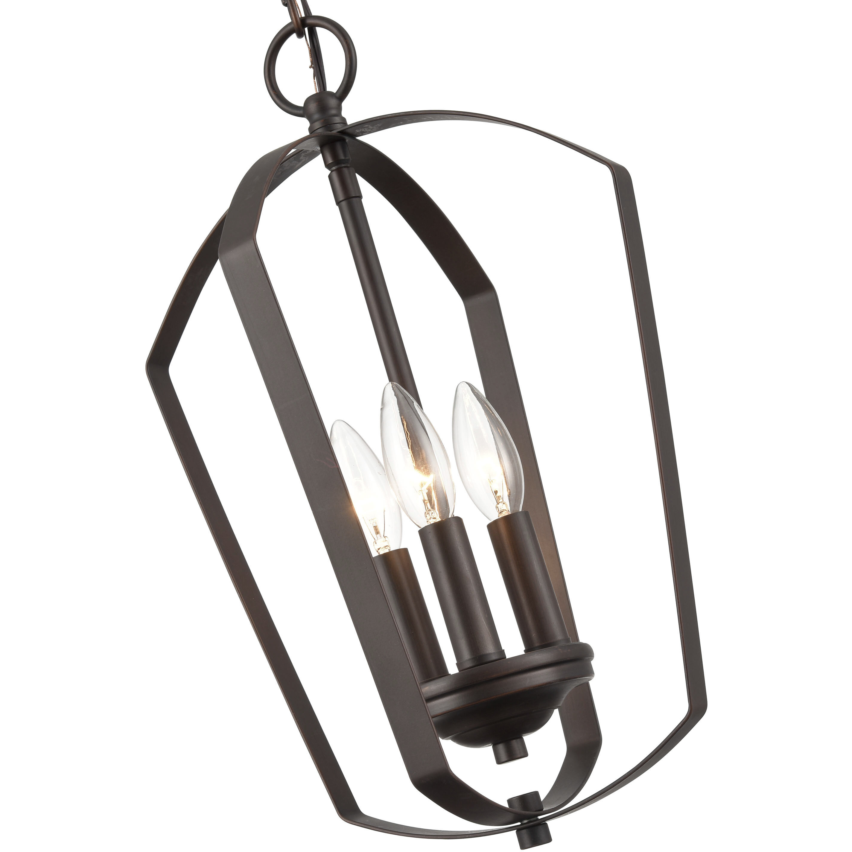 Ivey Lake 3 Light 11 inch Rubbed Bronze Pendant Ceiling Light